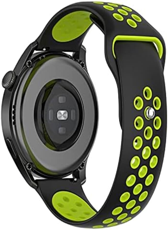 ClickAE 22MM Strap/Band for Amazfit GTR 47mm/GTR 2/GTR 2e/Amazfit Pace/Amazfit Stratos/Stratos 2/Stratos 3 /Amazfit 2/2s/Amazfit Nexo (Black Green)