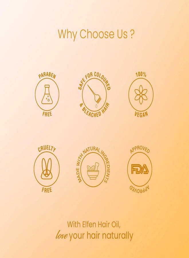 إلفن زيت إلفن لتجديد الشعر الجاف والتالف - 100 مل / 3.39 أونصة | مزيج مغذٍّ لشعر فاخر | يعيد الرطوبة والقوة واللمعان لشعر أكثر صحة - Image 4