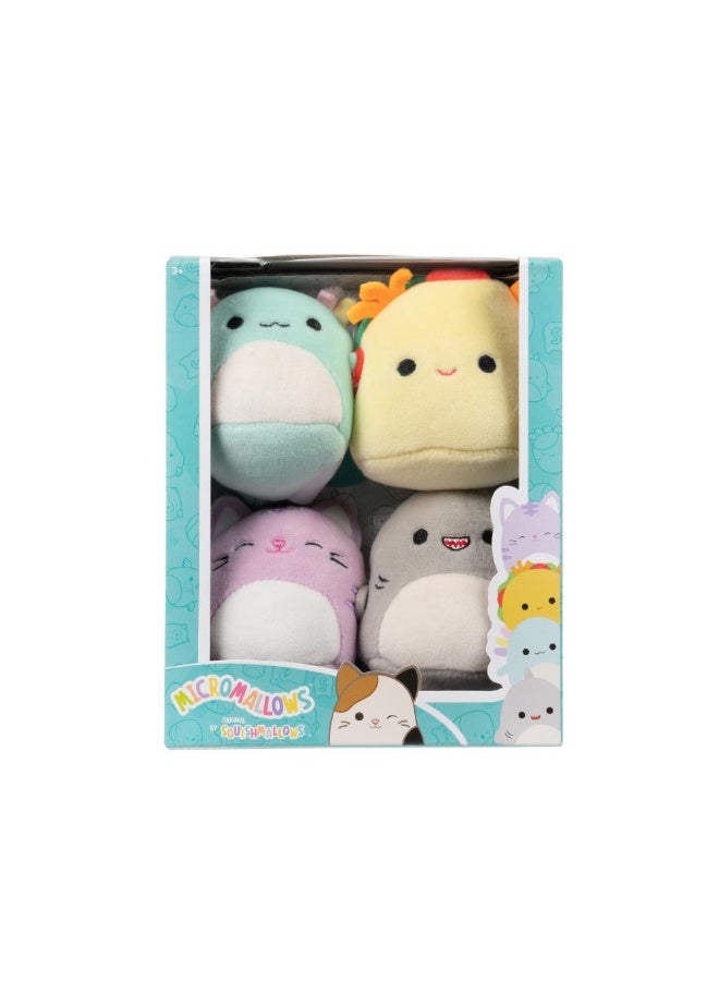 Squishmallows Micromallows Original Micromallows 4-Pack - Irina,Tabitha,Tex,Gordon. - Image 1