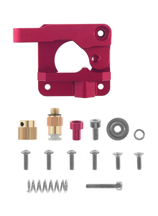 NIBEMINENT MK8 Extruder Feed Kit For 3D Printed Red  - Image 1