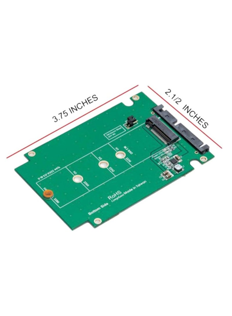 محول 2.5" SATA III إلى M.2 B-Key SATA SSD لأحجام 2230/2242/2260/2280 – غلاف ألمنيوم SY-ADA40092 - Image 3