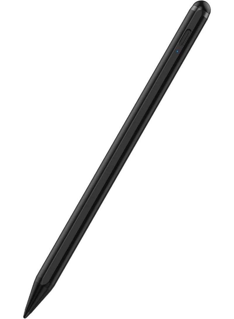 جامجيك قلم JAMJAKE ستايلس، قلم نشط سريع الشحن، متوافق مع أجهزة Apple iPad Pro 11 بوصة/12.9 بوصة/M4، وiPad Air 3/4/5/M2، وiPad 6-10، وiPad Mini 5/6 (الجيل الخامس) - أسود (2018-2024) - Image 1