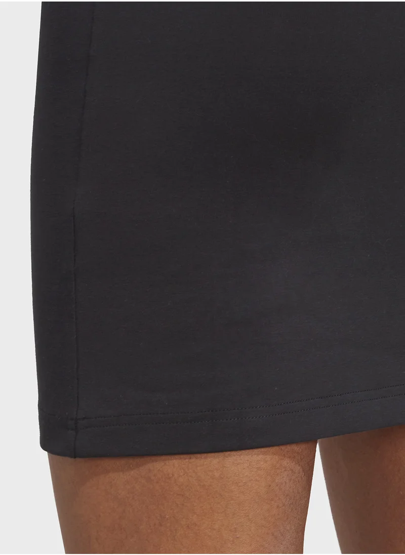 Adidas Essential 3 Stripe Fitted Dress