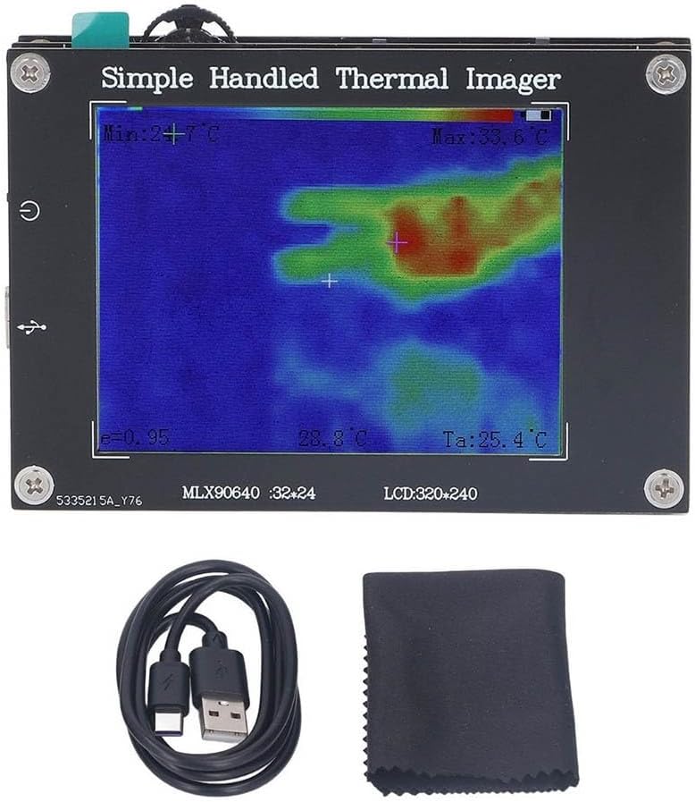 كاميرا حرارية بالأشعة تحت الحمراء محمولة بشاشة 3.2 بوصة لفحص التدفئة والتهوية وتكييف الهواء والفحص الكهربائي والمنزلي - Image 1