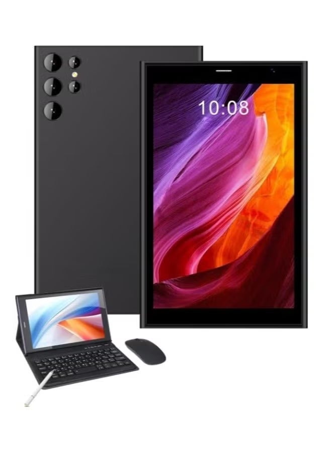 ELTRAZONE CM824 Ultra 8-Inch Android 14 Tablet, 8GB RAM, 512GB Memory, 5G WiFi, HD IPS Touchscreen Display, Dual Camera, Portable Tablet PC with Keyboard & Mouse, Large Storage, Bluetooth Connectivity for Work, Study, Gaming, Streaming & Travel, Black - Image 1