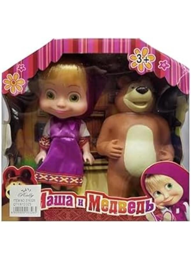 دمية ماشا مع الدب