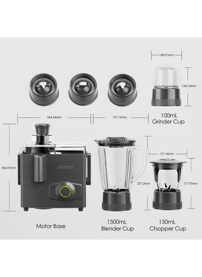 Oraimo OmniBlend 4-in-1-Blender, Blender oraimo EU OBL-211A Graphite Grey DS AFR, - pzsku/Z03B1253DB145D742D664Z/45/_/1740321184/490bc595-4917-4e59-b0f3-a9f2133da2b5