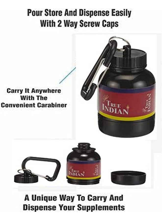 TRUE INDIAN Shaker Bottle Special Combo Offer Buy 1 Portable Protein Funnel/whey or Supplement Powder Carrying Funnel and Container with Key-Chain and Get 1 Free Protein Whey Funnel (Pack of 2) (RED) - Image 3