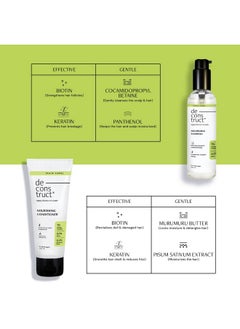 Deconstruct Nourishing Shampoo & Conditioner Duo | With Keratin, Biotin & Murumuru Butter | Removes Excess Oil & Reduces Frizziness | Smoothens & Strengthens Hair | For Men & Women | 200Ml + 200G  - Image 2