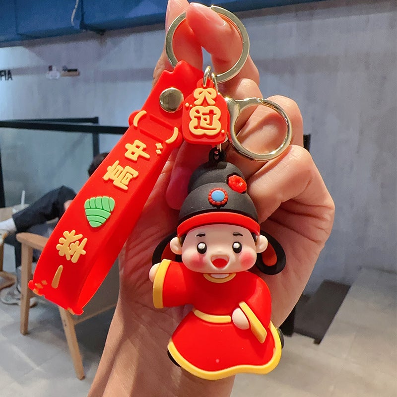 New Products In The College Entrance Examination Examination Key Chain Small Gift Cute Little Champion Senior High School Bag Car Pendant Ornaments - Image 1