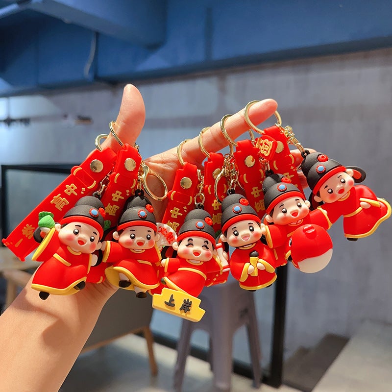 New Products In The College Entrance Examination Examination Key Chain Small Gift Cute Little Champion Senior High School Bag Car Pendant Ornaments - Image 3
