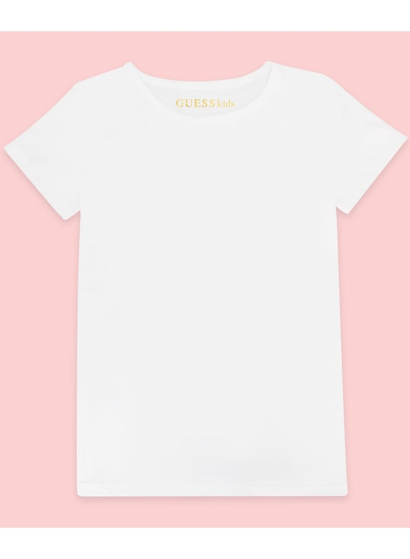 GUESS Guess Kids White Cotton T-shirt  - Image 2