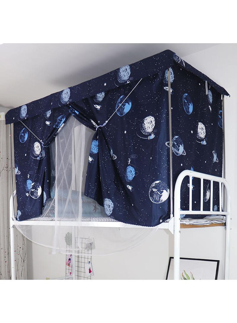 general Student Mosquito Nets With Bracket Dormitories Fully Shaded Bed Curtains Zippered Mosquito Nets Student Sleep Privacy Protection Bed Canopy Tent Curtain Blackout Curtain - Image 1