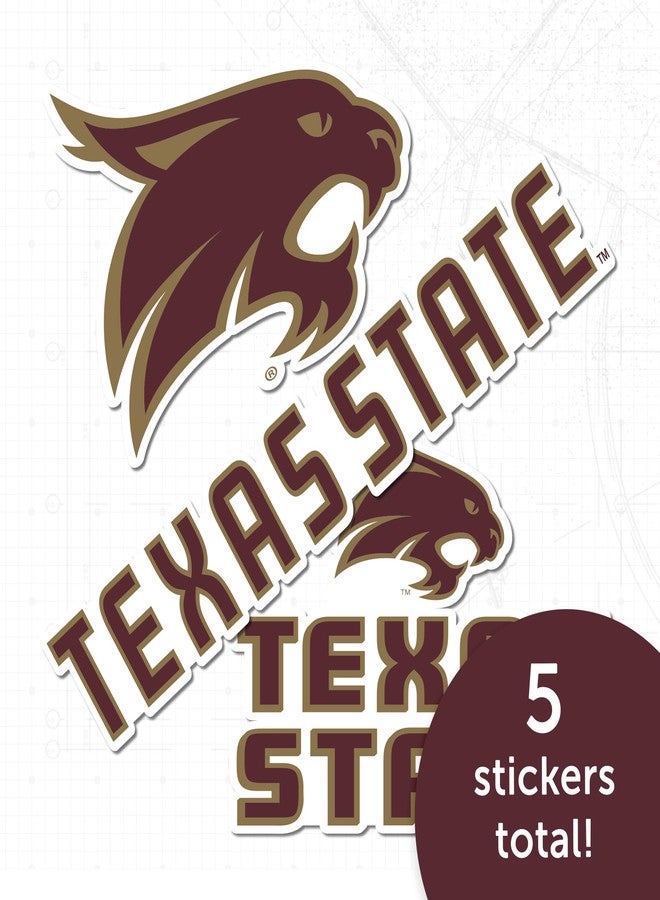 Desert Cactus Texas State University Sticker TXState Bobcats Vinyl Decals Laptop Water Bottle Car Scrapbook T5 (Type 5-1) - Image 5