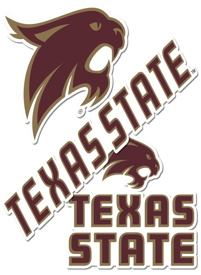 Desert Cactus Texas State University Sticker TXState Bobcats Vinyl Decals Laptop Water Bottle Car Scrapbook T5 (Type 5-1) - Image 1