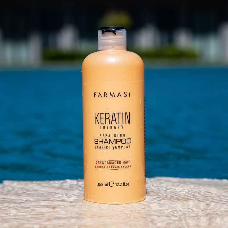 FARMASi Keratin Therapy Set â€“ Includes Keratin-Infused Shampoo, Hair Mask, Serum, and Repair Spray for Deep Nourishment and Shine - Image 2