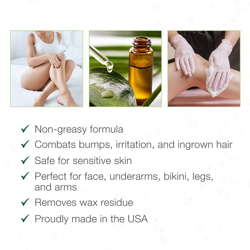 Clean + Easy Azulene Oil â€“ Post Waxing Treatment for Sensitive Skin, Soothes Irritation & Removes Wax Residue After Hair Removal, After Wax Care, 2 oz - Image 3