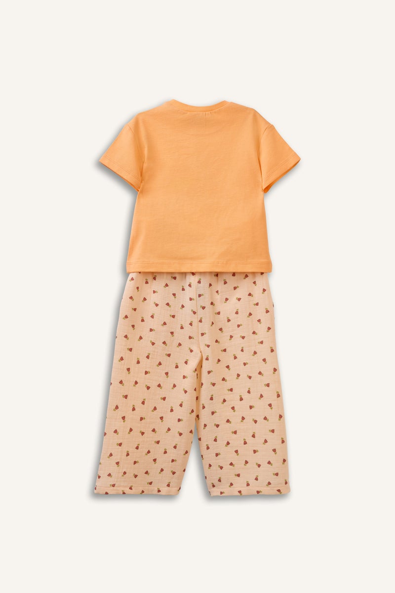 DeFacto Pink BabyGirl Baby Girl Floral 2 Piece Set Casual - Image 4