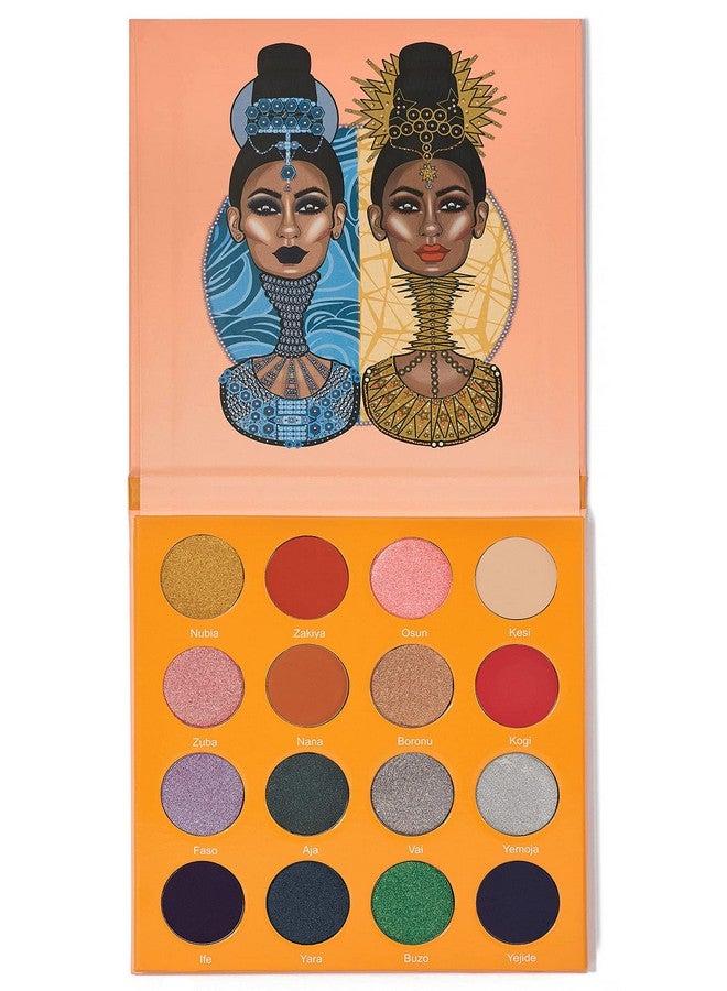 جوفياس بليس لوحة ألوان جوفيا بليس ذا ماجيك ميني - أحمر لامع وجريء، 16 لونًا، مكياج عيون احترافي، لوحة ألوان مصبوغة، لوحة مكياج لتلوين العيون ولمعانها - Image 2