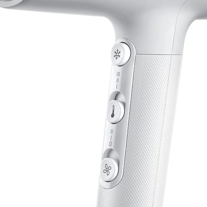 Braun Hairdryer HD2.1 Hair Dryer, 2100 Watts, +1 Attachment, Mechanical press switch, Pivot cord guard, Nozzle, Conc White - BRHD210SDE