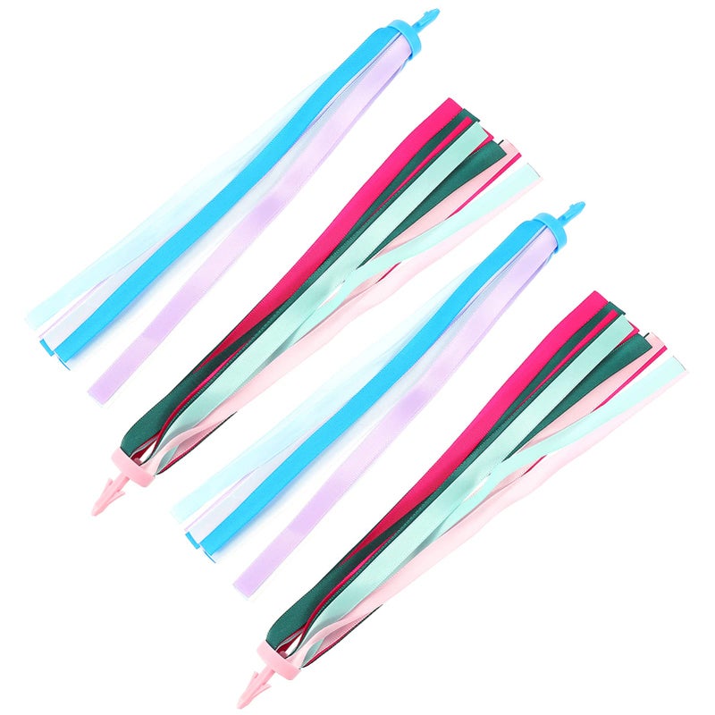 Handlebar Streamers Tassels For Kids Bikes Scooters Easy Install 2 Pairs Colorful - Image 4