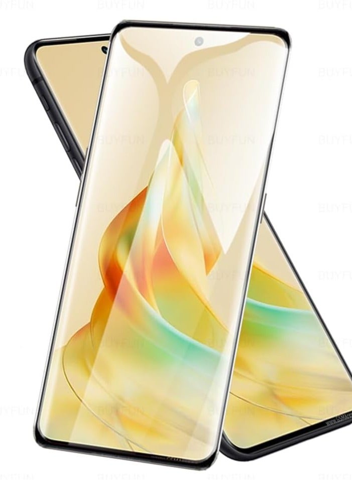 M7molge Full Coverage Glass Screen Protector for Oppo Reno 8T - Black Frame  - Image 3