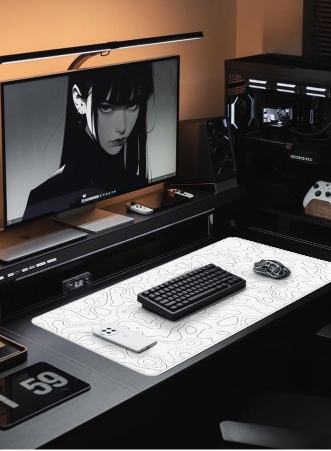 Gaming Mousepads Stitched Edges Mousepad, Desk Mat Gaming Mat Non-Slip Rubber Base, XL Gaming Mouse Pad - Image 2