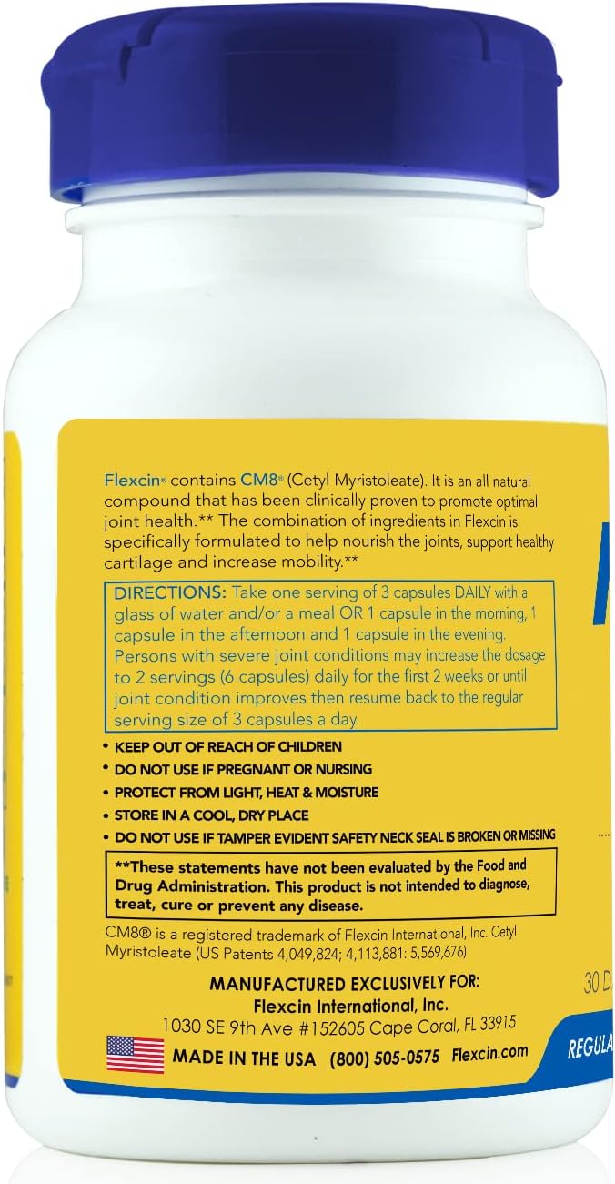 Flexcin Joint Health  Mobility Formula with CM83 Pack 270 Capsules - Image 4