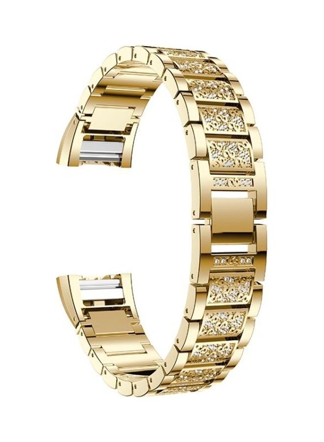 NIBEMINENT Stainless Steel Waist Strap Watch Band Gold - Image 4