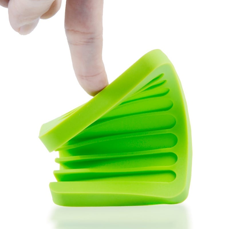 Baskety Self Draining Silicone Drying Mat Soap Dish Holder Tray Assorted Colour 1 2 3 Pieces - Image 1
