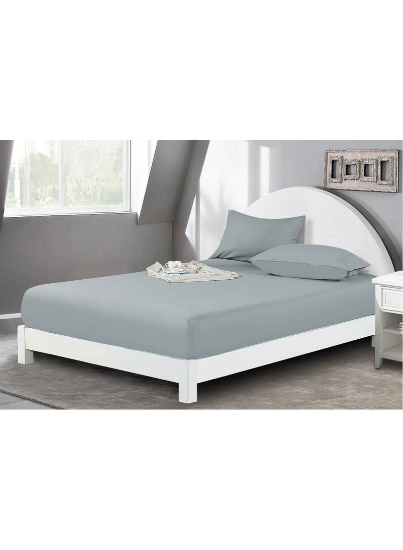 100% Microfiber Double Bed Sheet Set in Assorted Colors