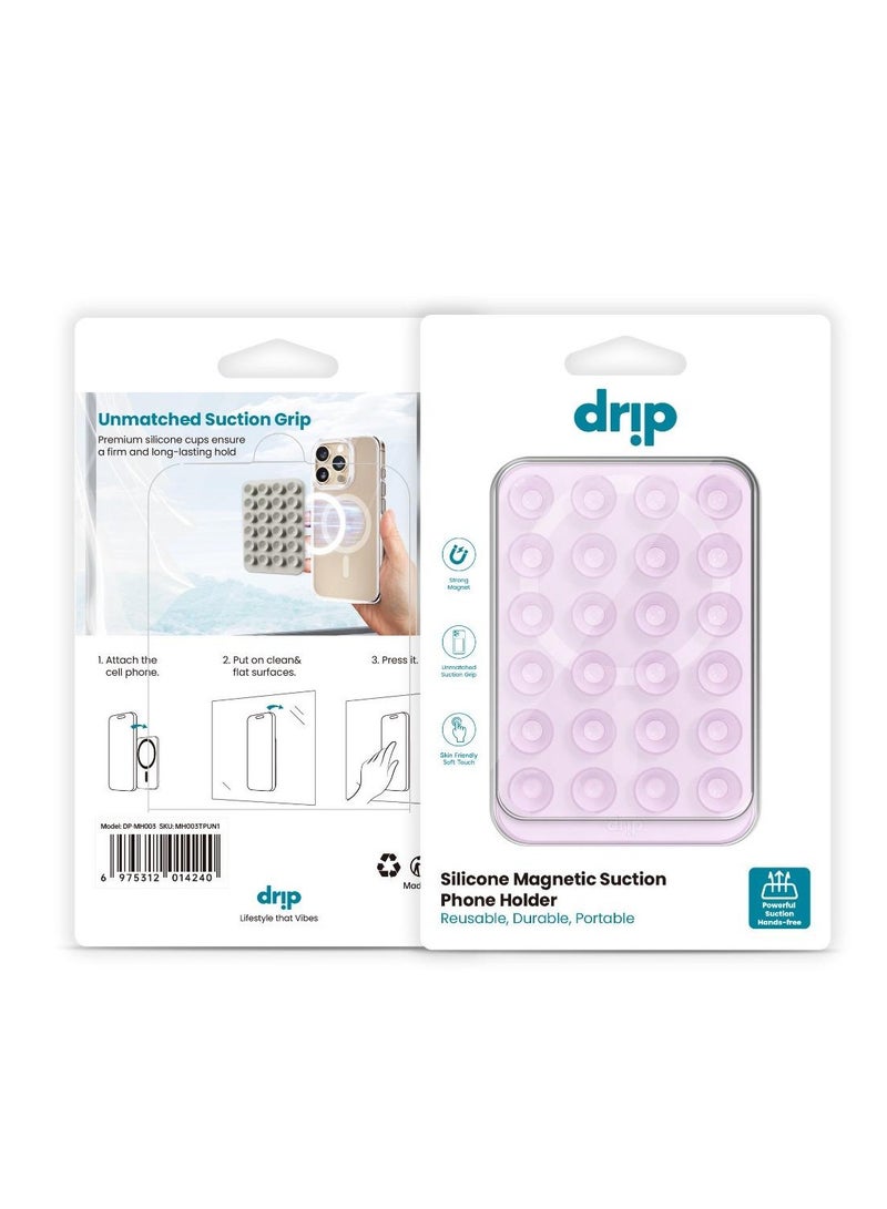 DRIP Magnetic silicone adhesive stand for mobile-pink - Image 3