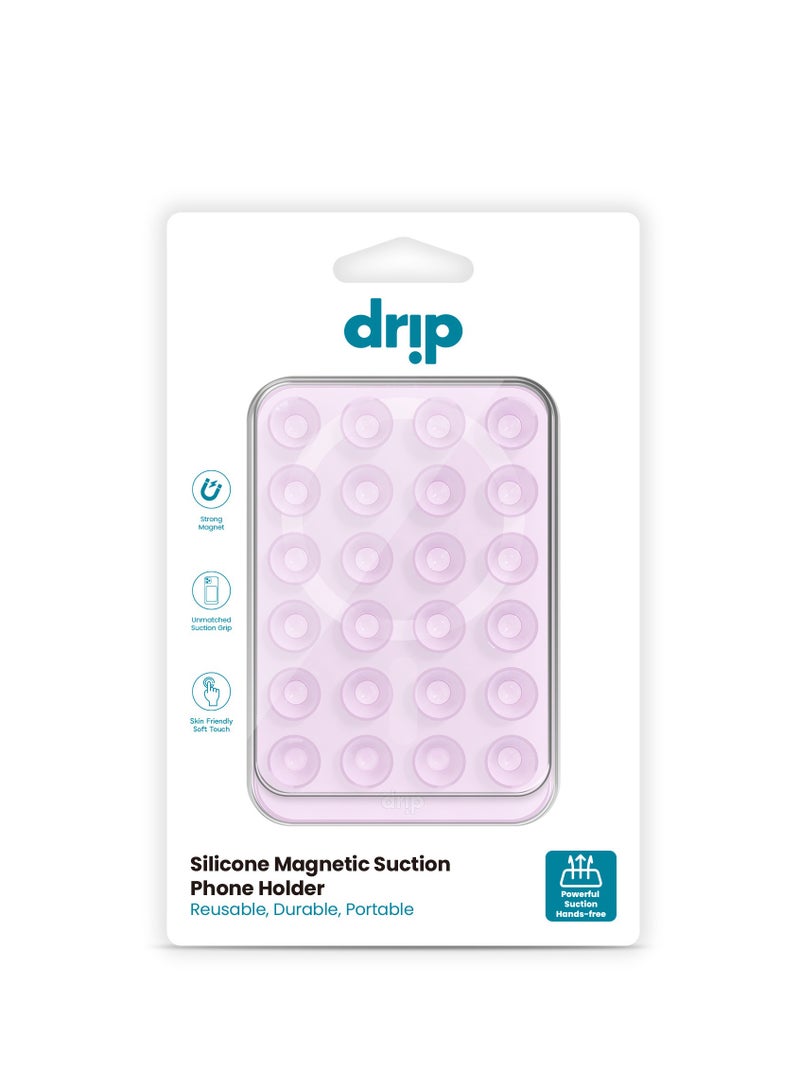 DRIP Magnetic silicone adhesive stand for mobile-pink - Image 4
