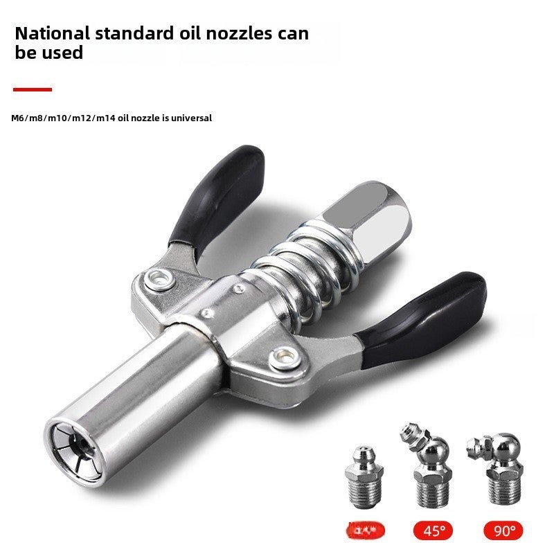 High Pressure Yellow Oil Pistol Nozzle with Self-Locking Design - Wrench-Style Durable Accessory for Pistol and Equipment - Image 3