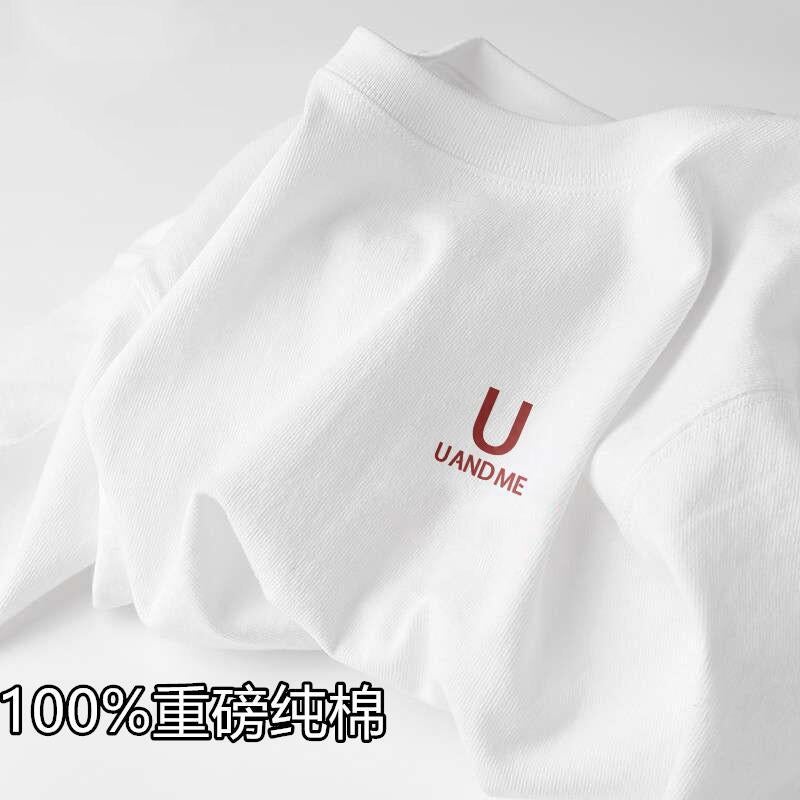 Xinjiang Cotton Short-Sleeved T-Shirt Men'S And Women'S Same Style Fresh Simple White Bottoming Shirt Ins Summer Loose Half-Sleeved T-Shirt - Image 1
