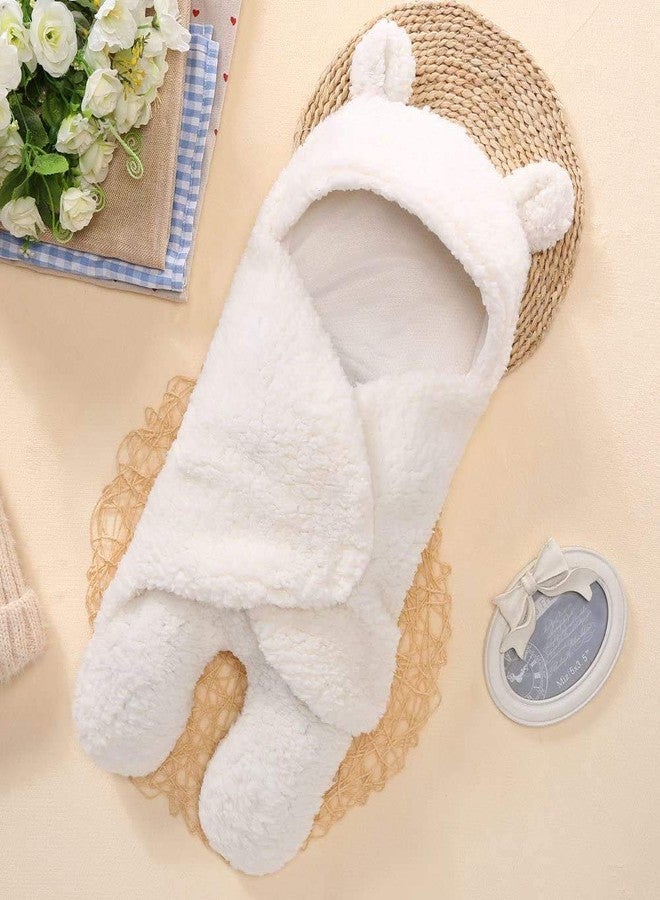 First Trend Solid Single Hooded Baby Wrapper Blankets (Pack of 2) - Image 4