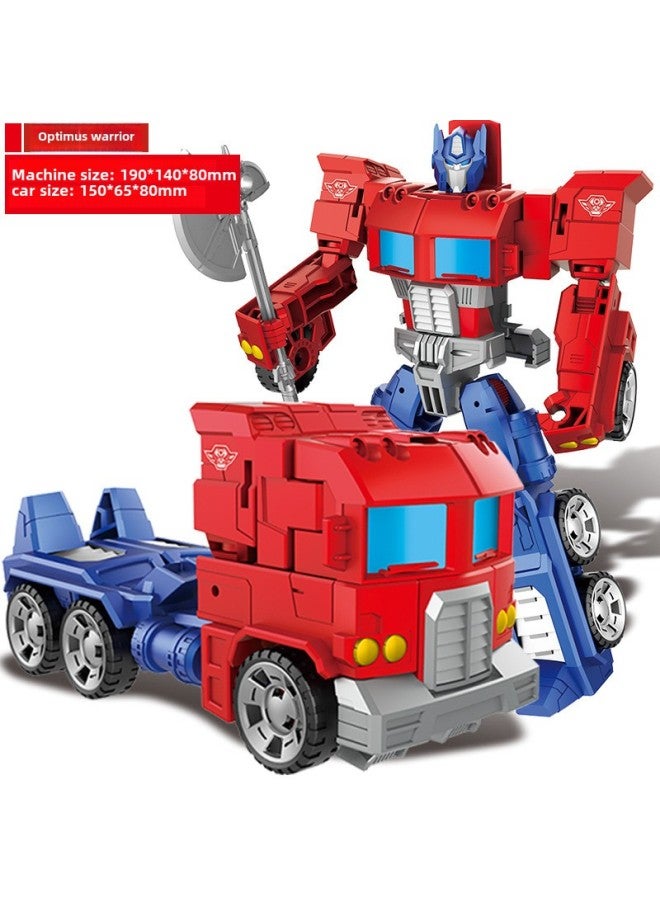 Children's Transforming Robot King Kong Mecha Super Variable Ares Tank Aircraft Model Cartoon Toy Educational Boy-Color:G1 Classic-qingtian Warrior - Image 1