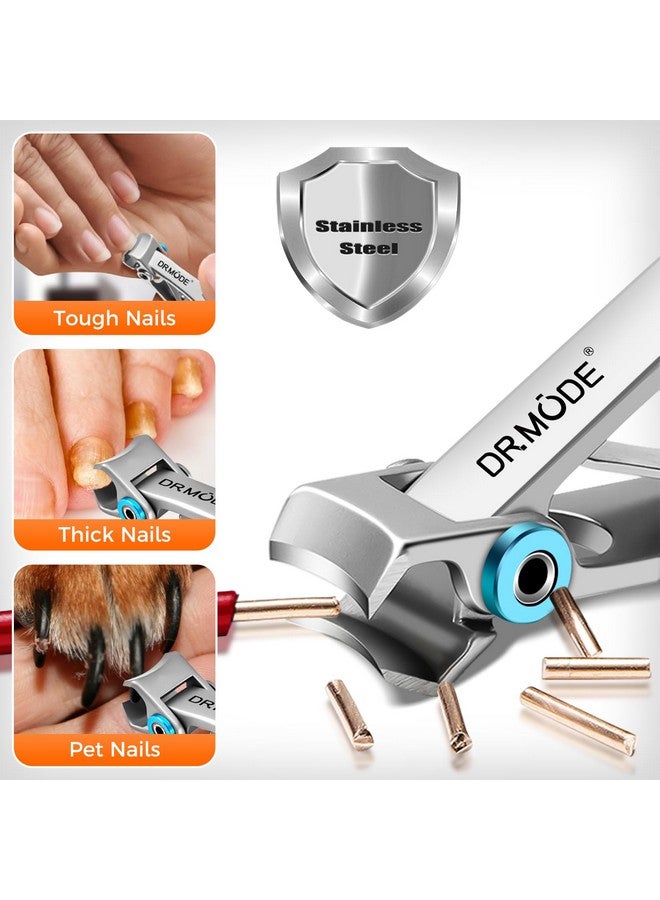 درمود مقص أظافر للرجال أظافر سميكة نام 2024 مقص أظافر جديد عالي التحمل ذو إصبع قدم كبير للأظافر السميكة لكبار السن مع فتحة واسعة حادة مطورة مائلة منحنية مقص أظافر نام - Image 4