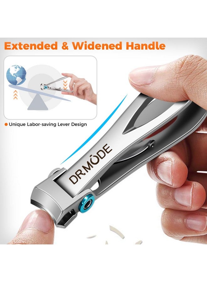 درمود مقص أظافر للرجال أظافر سميكة نام 2024 مقص أظافر جديد عالي التحمل ذو إصبع قدم كبير للأظافر السميكة لكبار السن مع فتحة واسعة حادة مطورة مائلة منحنية مقص أظافر نام - Image 3