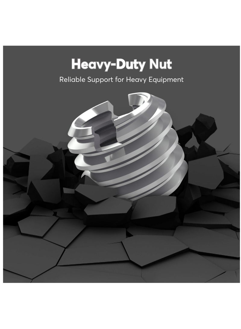 3/8" to 1/4" Bushing Convert Screw Adapter Tripod Ballhead Reducer, 1/4" to 3/8" Camera Convert Screw Adapter Mount for Tripod, Monopod, Ballhead, Video Light Stand & DSLR SLR cameras, Stainless Steel - Image 5