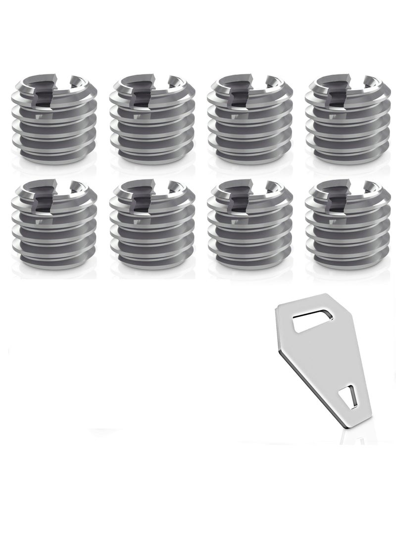 3/8" to 1/4" Bushing Convert Screw Adapter Tripod Ballhead Reducer, 1/4" to 3/8" Camera Convert Screw Adapter Mount for Tripod, Monopod, Ballhead, Video Light Stand & DSLR SLR cameras, Stainless Steel - Image 1