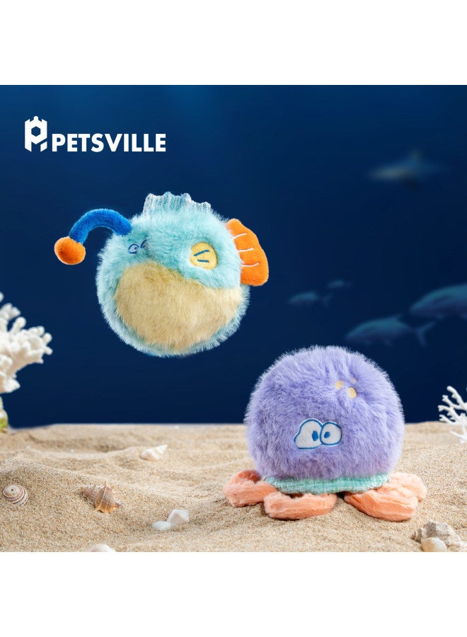 Glass Mirror Plush Dog Toy with Sound-Paper and Sound-Emitting Features, Electric Pet Cat Toy, Tug-Of-War Game - Image 3