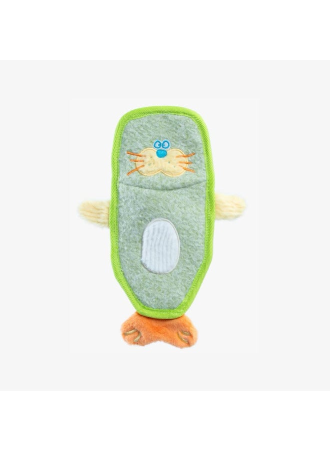 Glass Mirror Plush Dog Toy with Sound-Paper and Sound-Emitting Features, Electric Pet Cat Toy, Tug-Of-War Game - Image 1