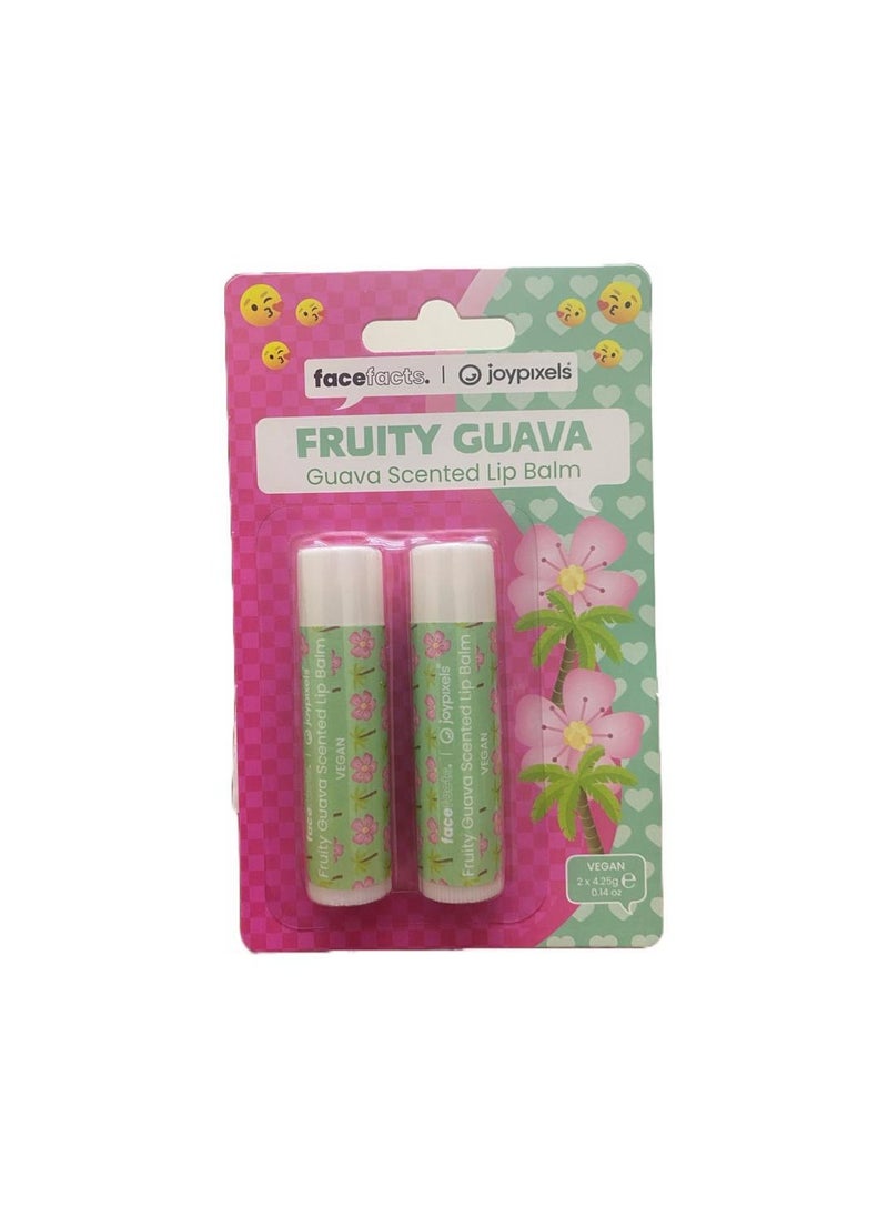 facefacts Fruity Guava Scented Balm For Dry Chapped Lips 4.25 G  - Image 1