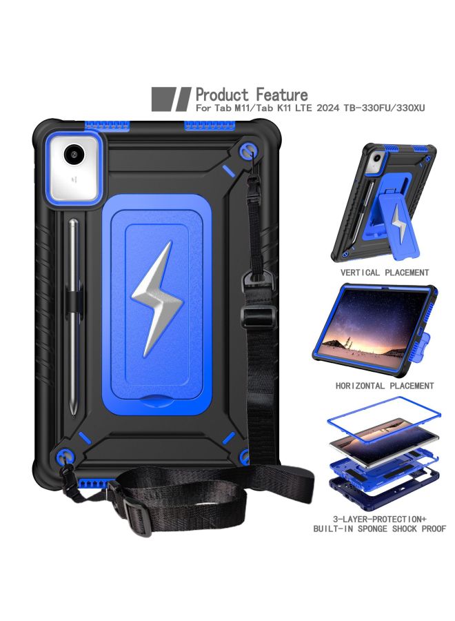 Suitable For Lenovo Xiaoxin Tab M11 Tablet Case Tb330Fu Lightning Bracket Shoulder Strap All-Inclusive Anti-Fall Protective Cover 11