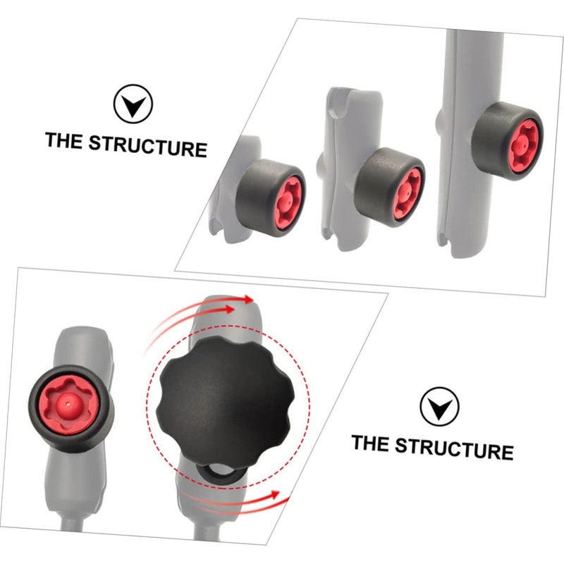 Pin Lock Security Key Knob for Phone Holder Durable Black Material - Image 5
