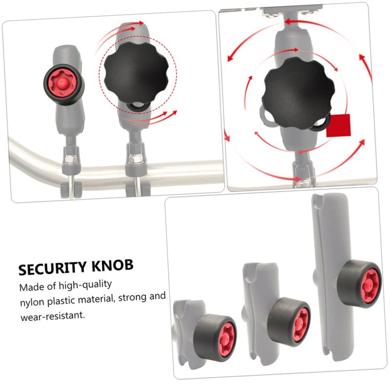 Pin Lock Security Key Knob for Phone Holder Durable Black Material - Image 4