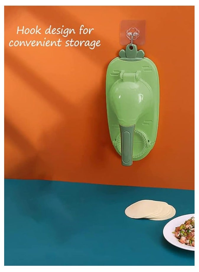 2 in 1 Dumpling Maker And Dough Presser, Dough Pressing And Wrapping Modern Dumpling Tool, Perfect For Making Qatayef, Fatayer, Wonton, Empanada, Pierogies, Ravioli And Much More (Multicolour)