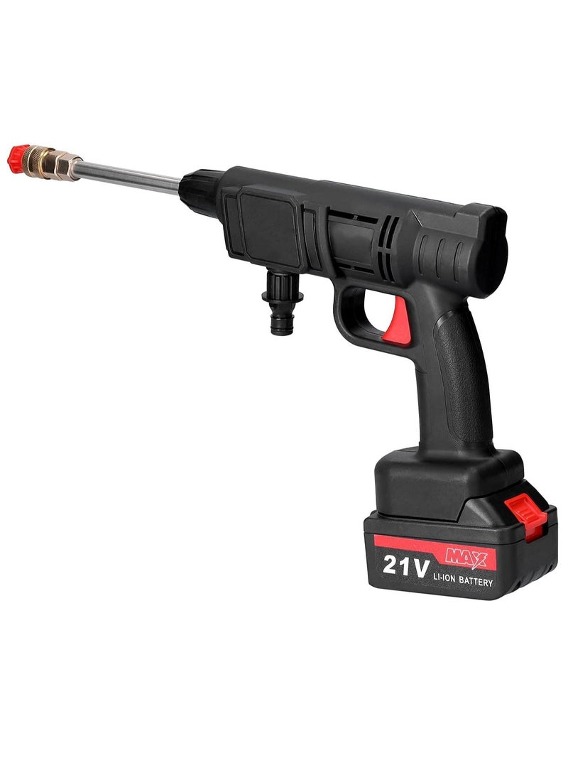 Household Cordless High Pressure Car Wash Tool Portable Vehicle Cleaning Machine Automobile Washer with Foam Bottle  - Image 2