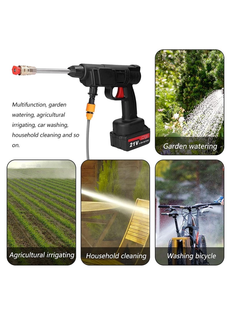 Household Cordless High Pressure Car Wash Tool Portable Vehicle Cleaning Machine Automobile Washer with Foam Bottle  - Image 5